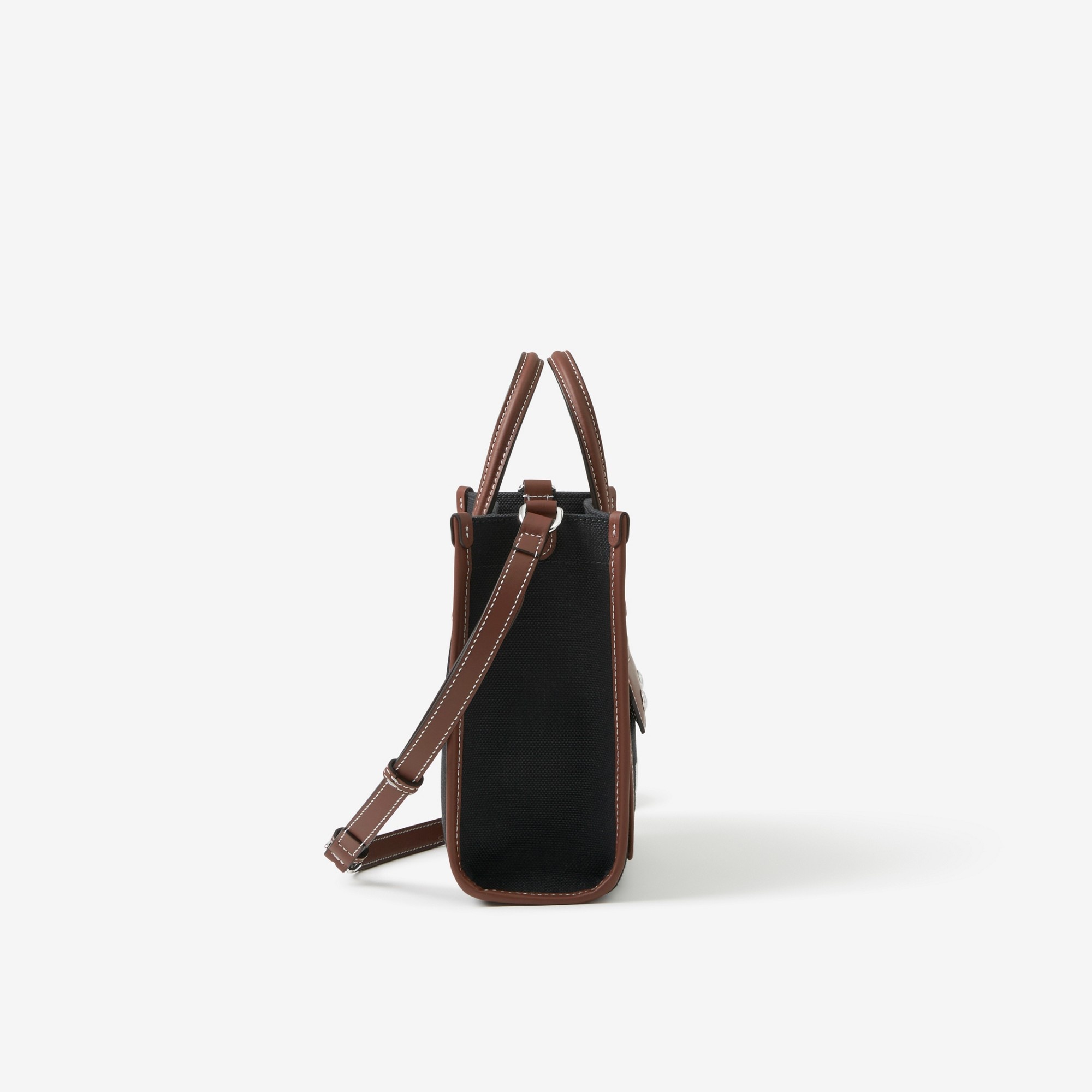 Mini Two-tone Canvas and Leather Freya Tote - 2