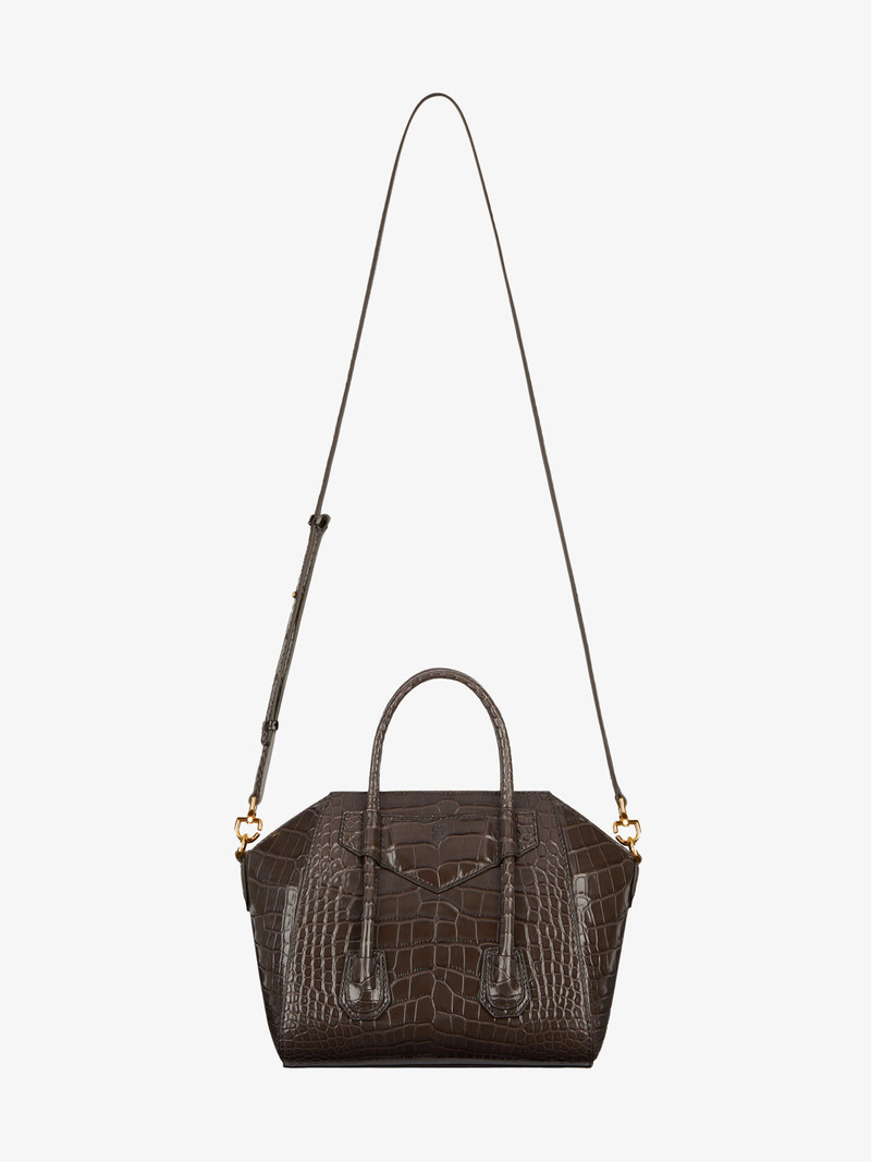 MINI ANTIGONA LOCK BAG IN CROCODILE 4