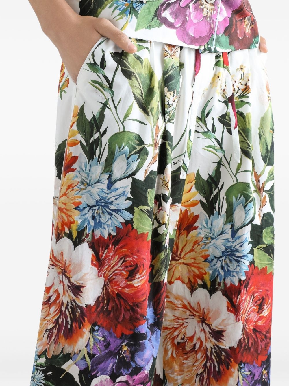 floral-print trousers - 4