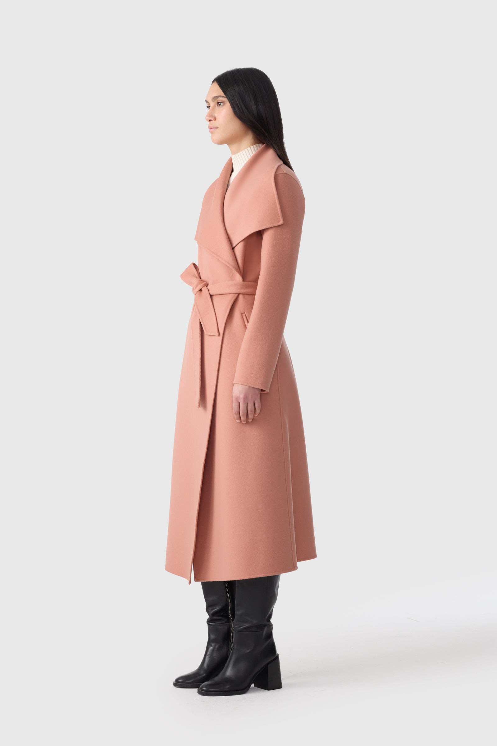 MAI-CN Double-face wool wrap coat - 3