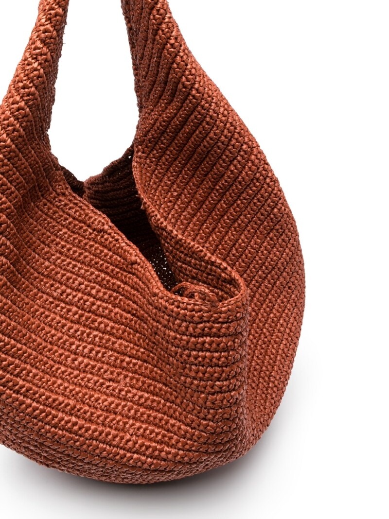 large Olivia raffia tote bag - 8