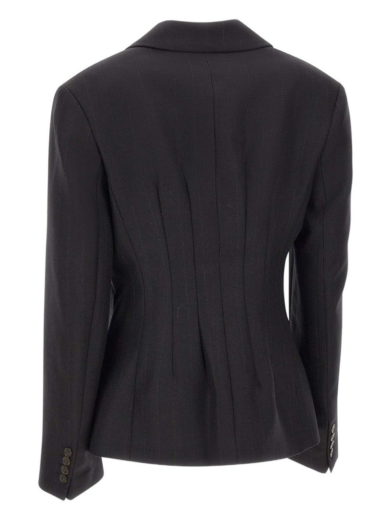 pinstripe-pattern blazer 3