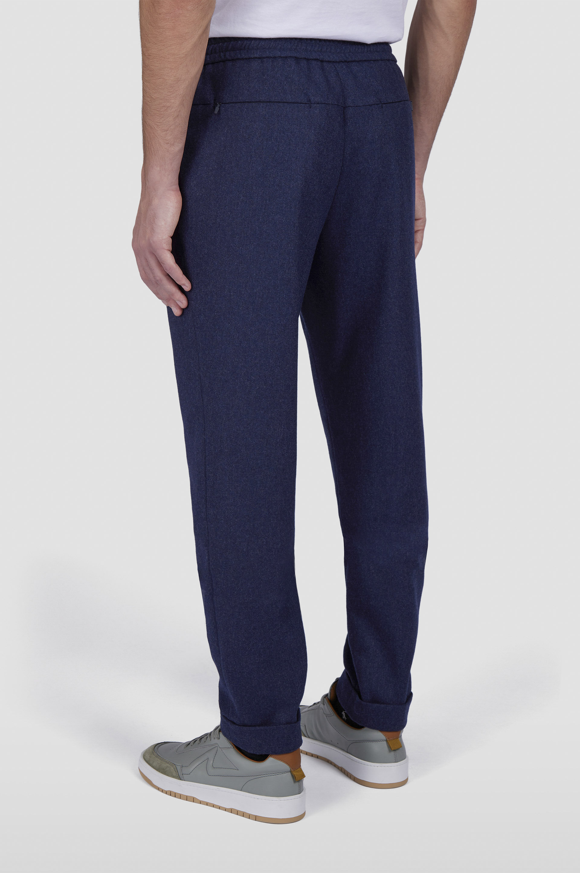WOOL BLEND TROUSERS WITH PLEATS - 3