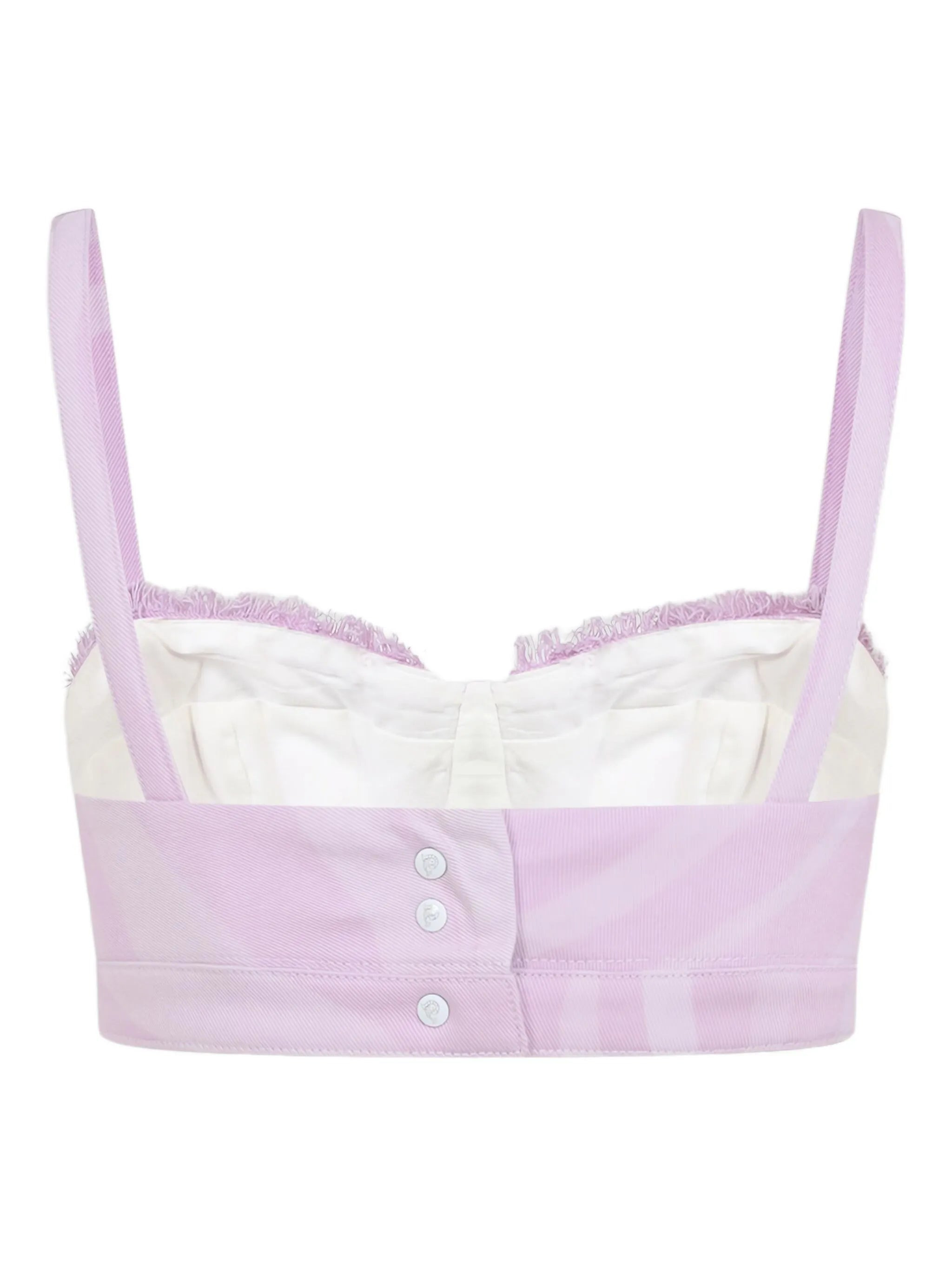 sweetheart-neck cotton top - 2