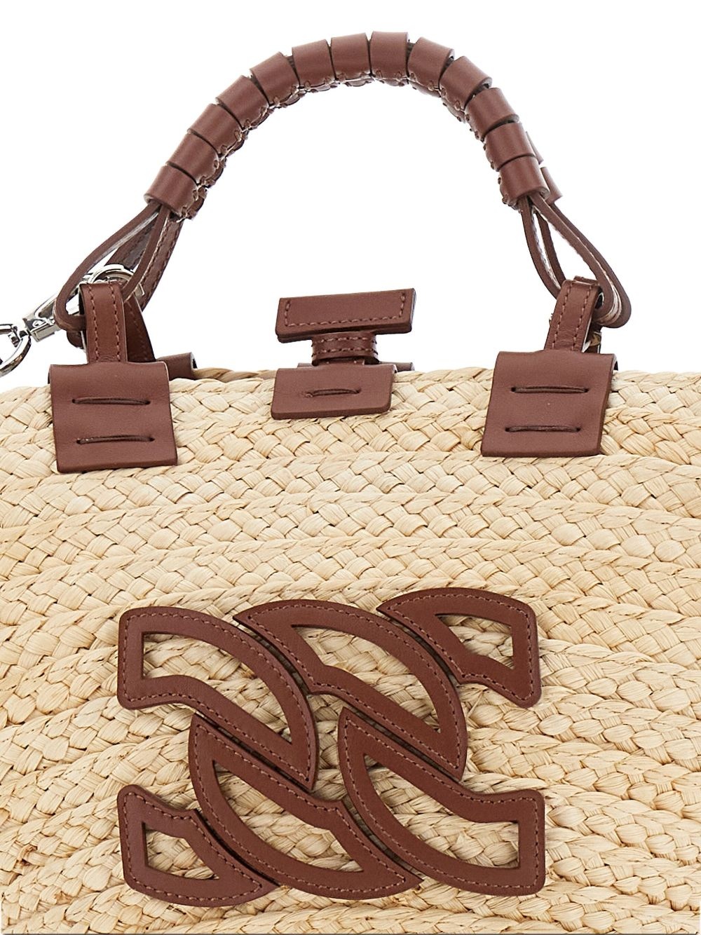 Panara woven straw tote bag - 4