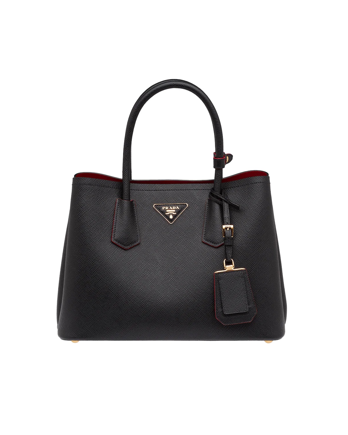 Small Saffiano Leather Double Prada Bag - 1