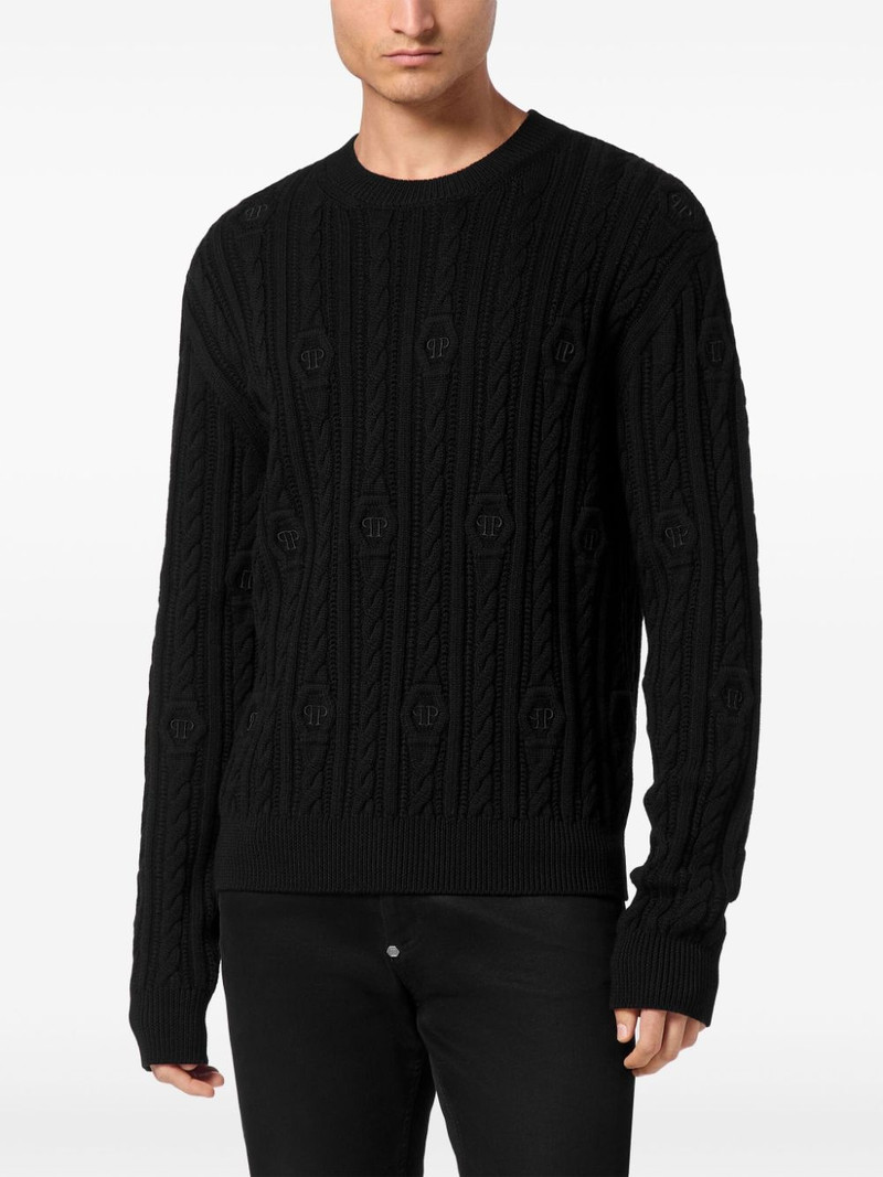 logo-embroidered jumper 3