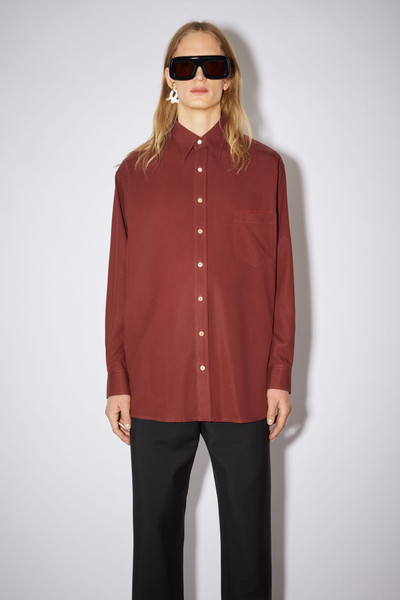 Acne Studios Oversized shirt - Old pink outlook