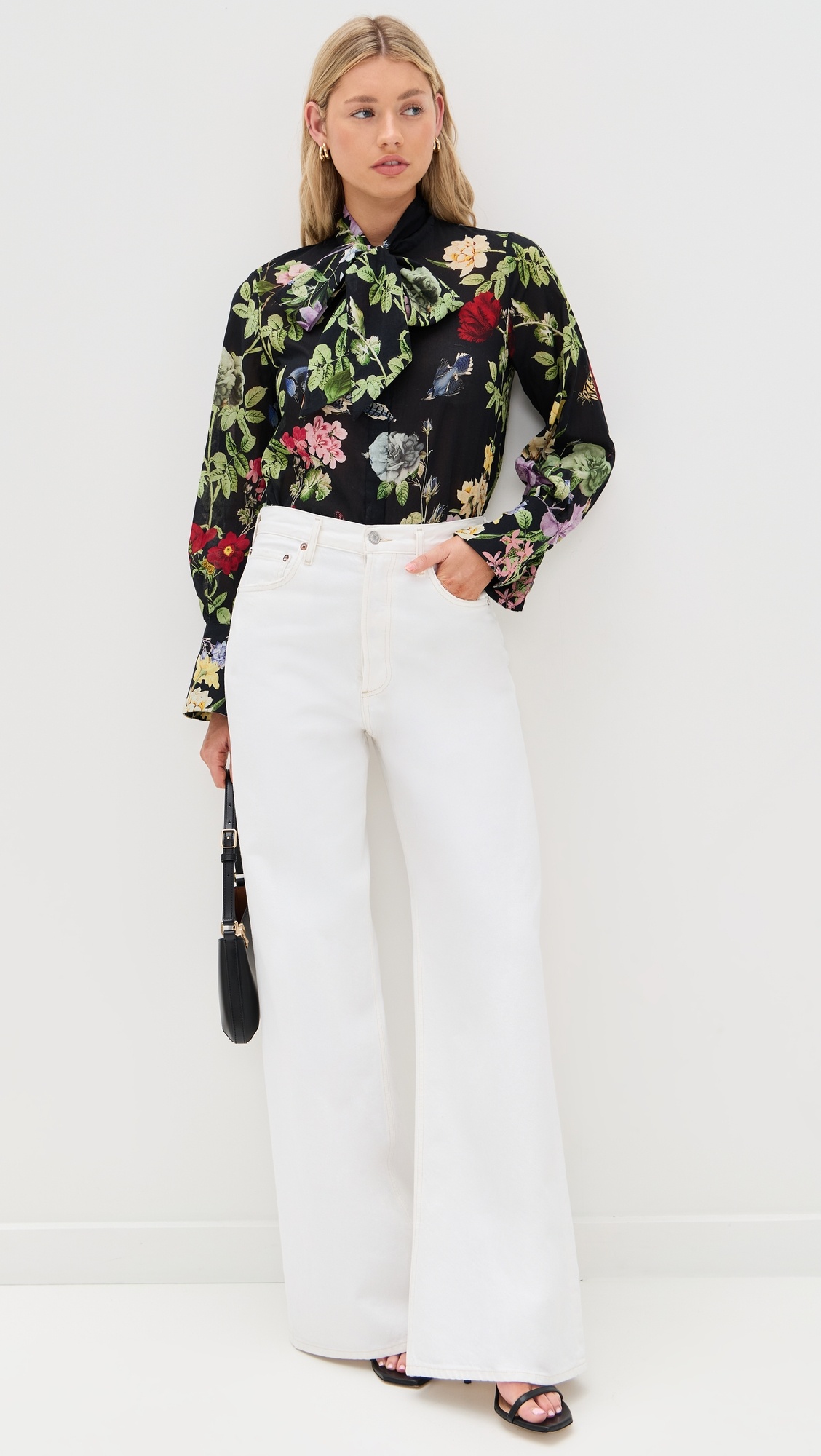 Lloyd Slit Sleeve Button Down Blouse - 4