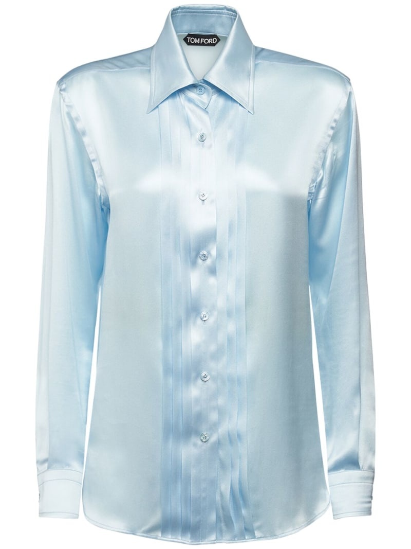 Fluid charmeuse silk shirt - 1
