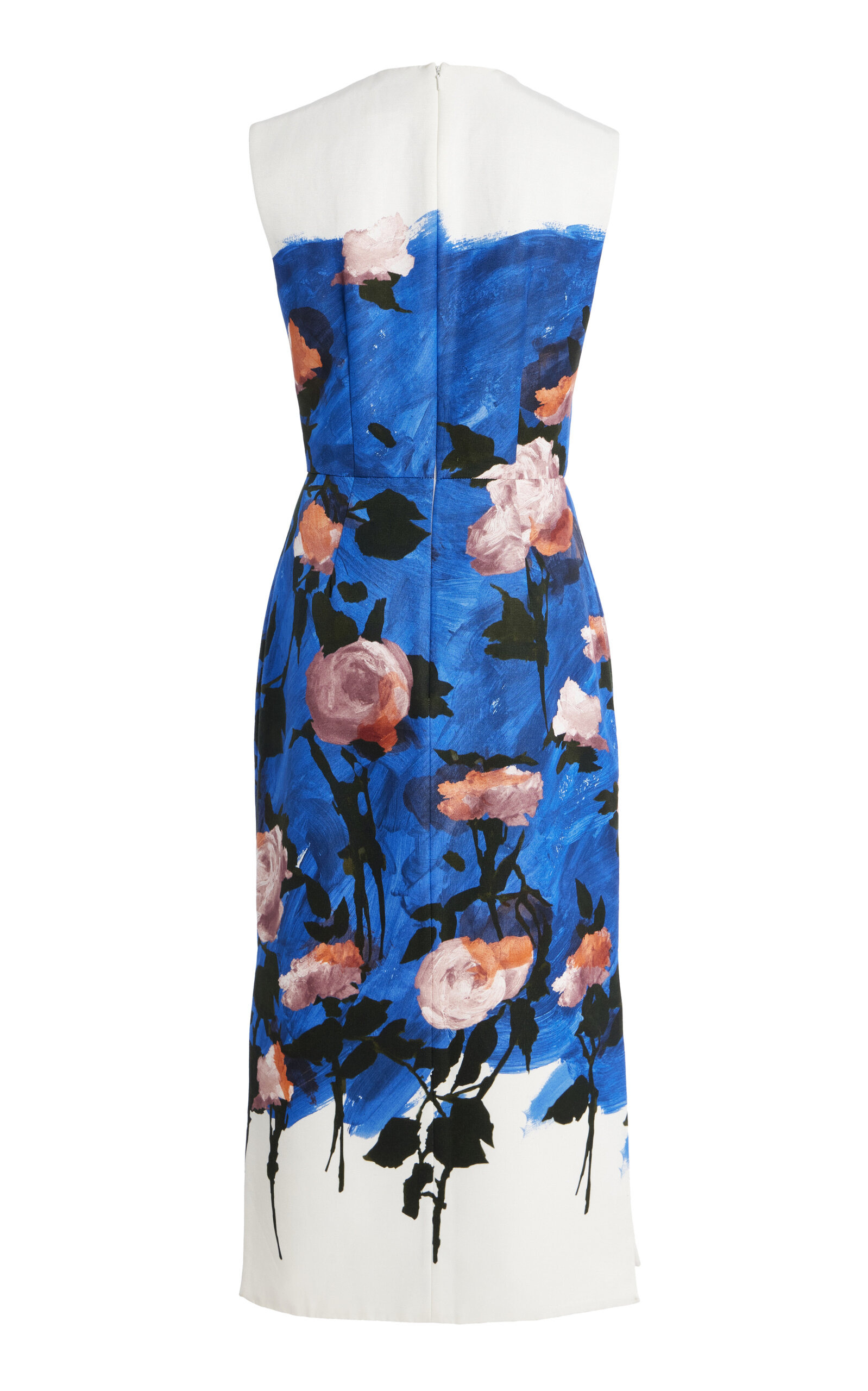 Printed Cotton-Blend Midi Dress multi - 6
