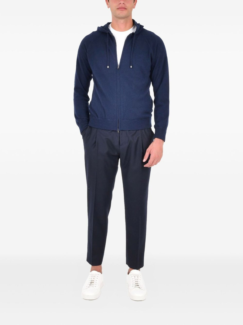 Herno zip-up cashmere hoodie outlook