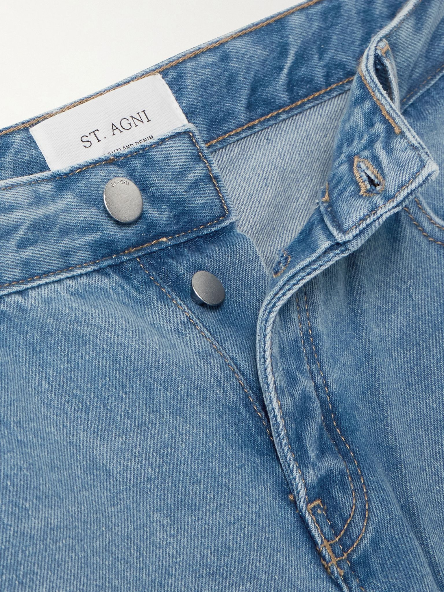 + Outland Denim 90s low-rise straight-leg organic jeans Light denim - 5