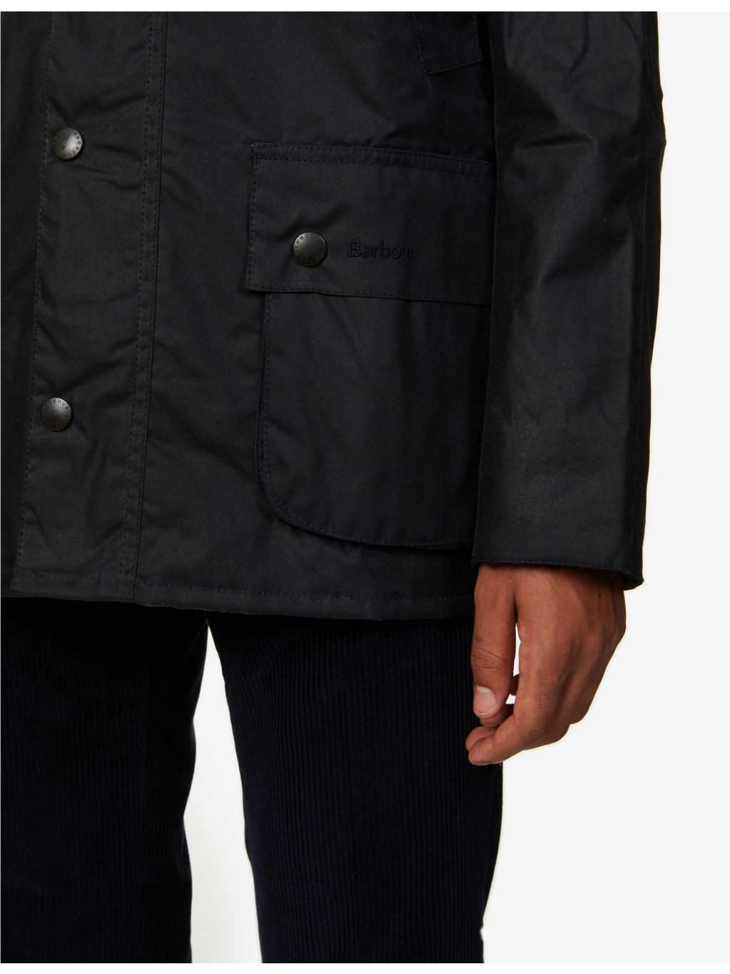 Ashby corduroy-trimmed waxed cotton jacket - 5