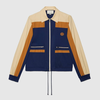 GUCCI Technical jersey zip-up jacket outlook