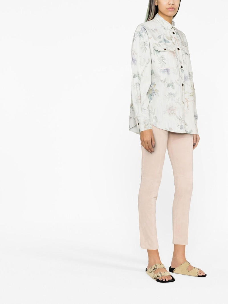 floral-print cotton shirt 4