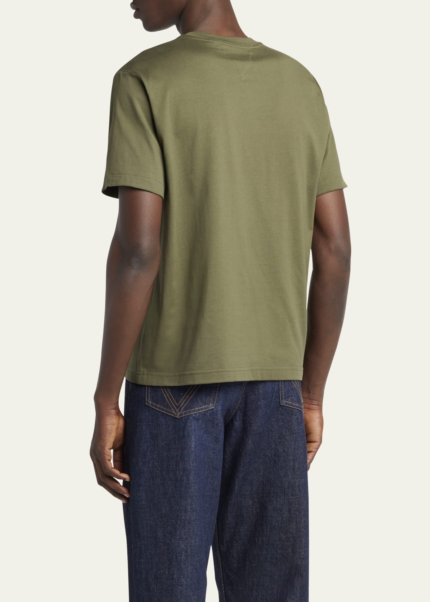 Bottega Veneta Men's Jersey Fish Embroidered T-Shirt