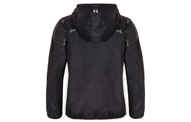 (WMNS) Under Armour Unstoppable Woven Full Zip Jacket 'Black' 1349321-001 - 2