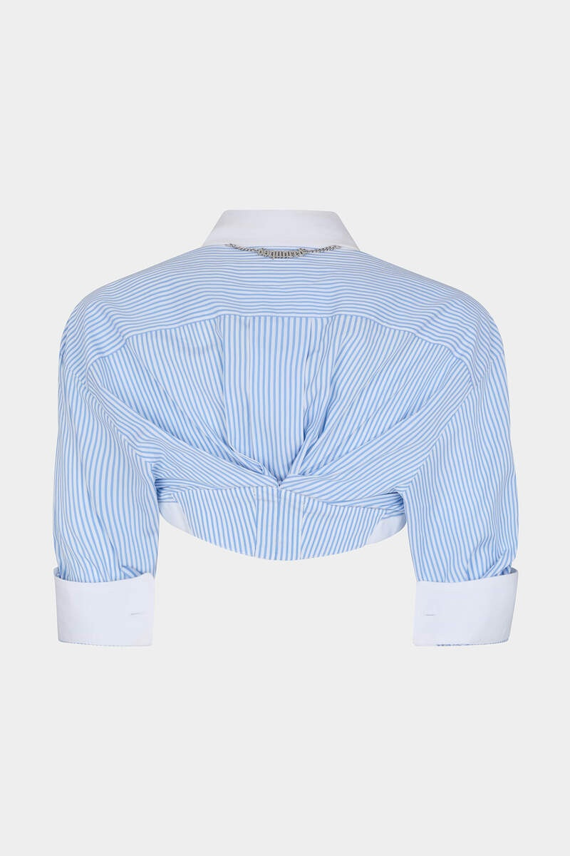 DSQUARED2 STRIPED SHRUG SHIRT outlook