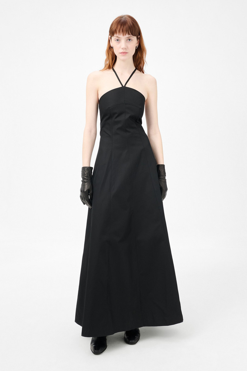 Our Legacy Poise Dress Tasteful Black Megatwist Twill outlook