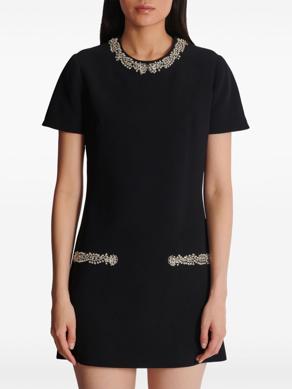 embroidered shift dress - 5