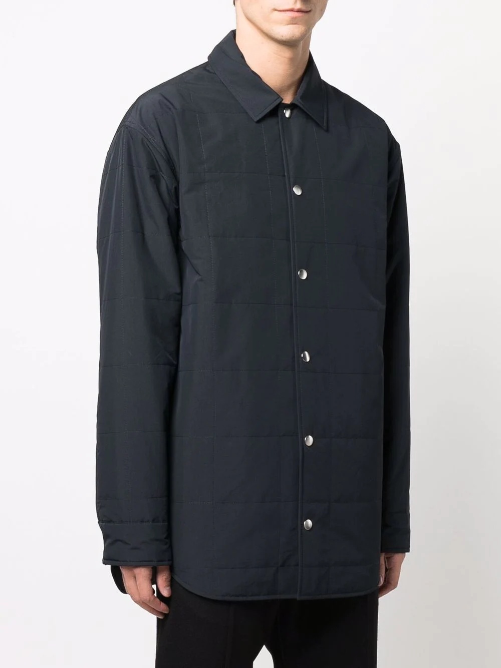 button-up shirt coat - 3