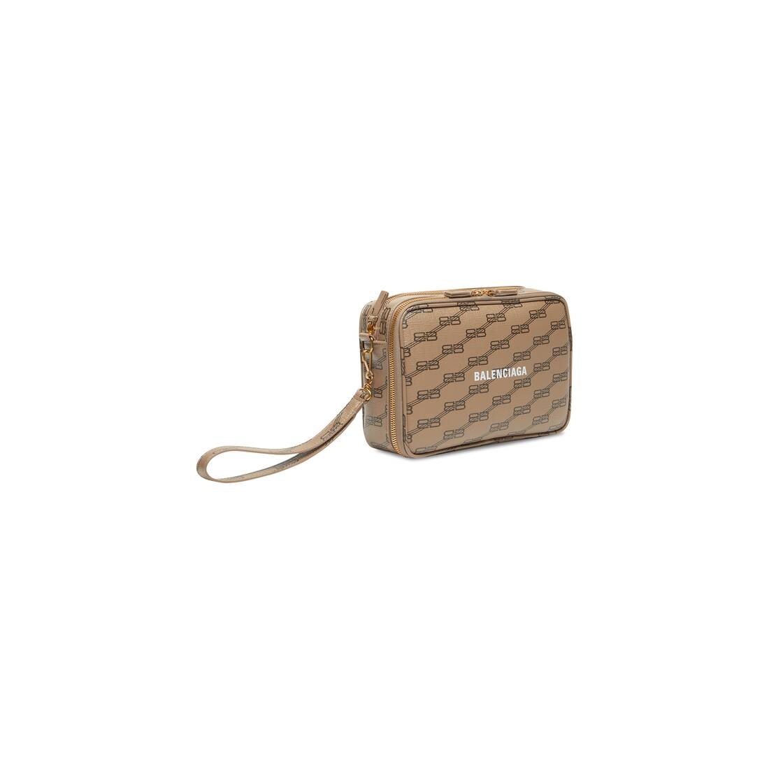 signature pouch with handle bb monogram coated canvas - 2