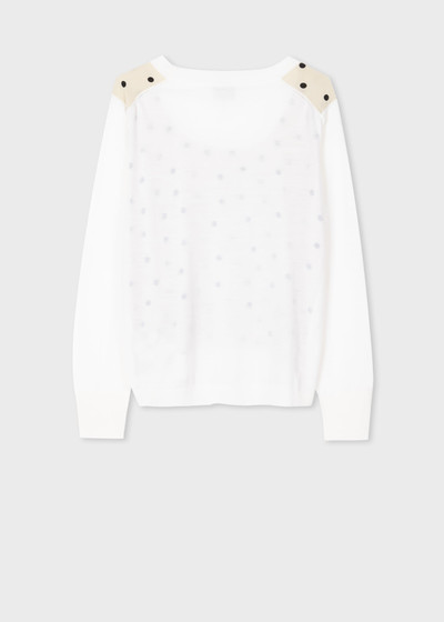 Paul Smith Silk Front Polka Dot Sweater outlook