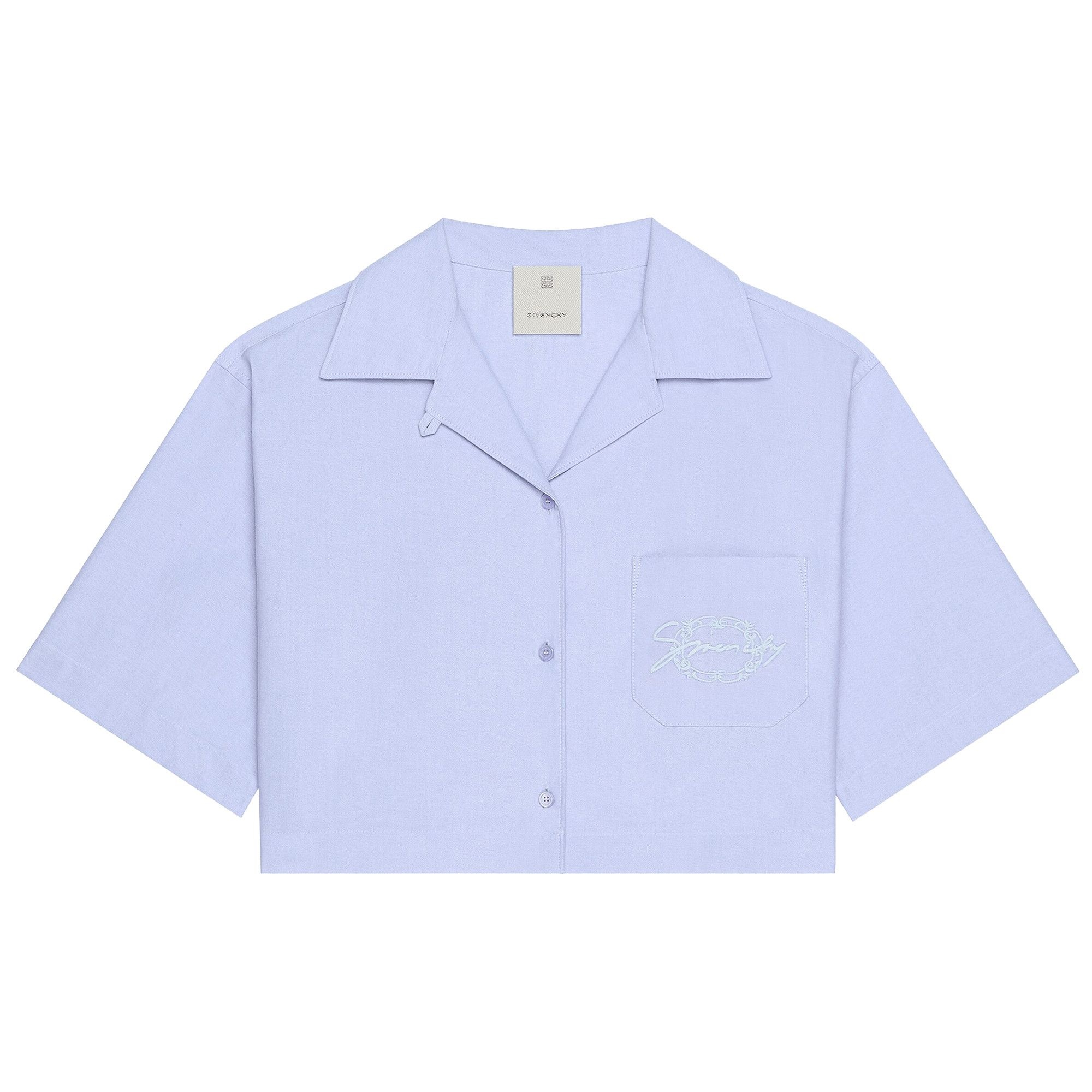 Givenchy Cropped Pyjama Shirt 'Baby Blue' - 1