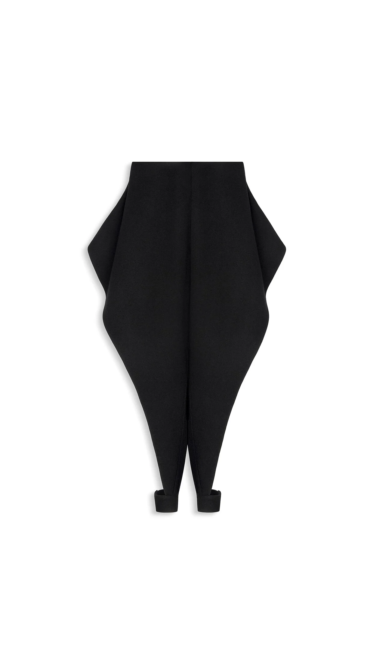 FELTED WOOL POINTED PANTS - 1