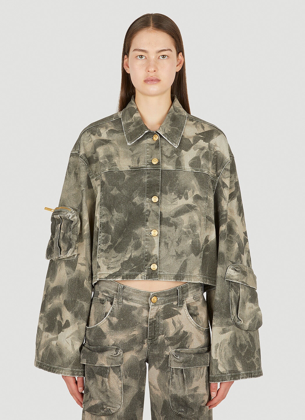 Camouflage Cargo Jacket - 1
