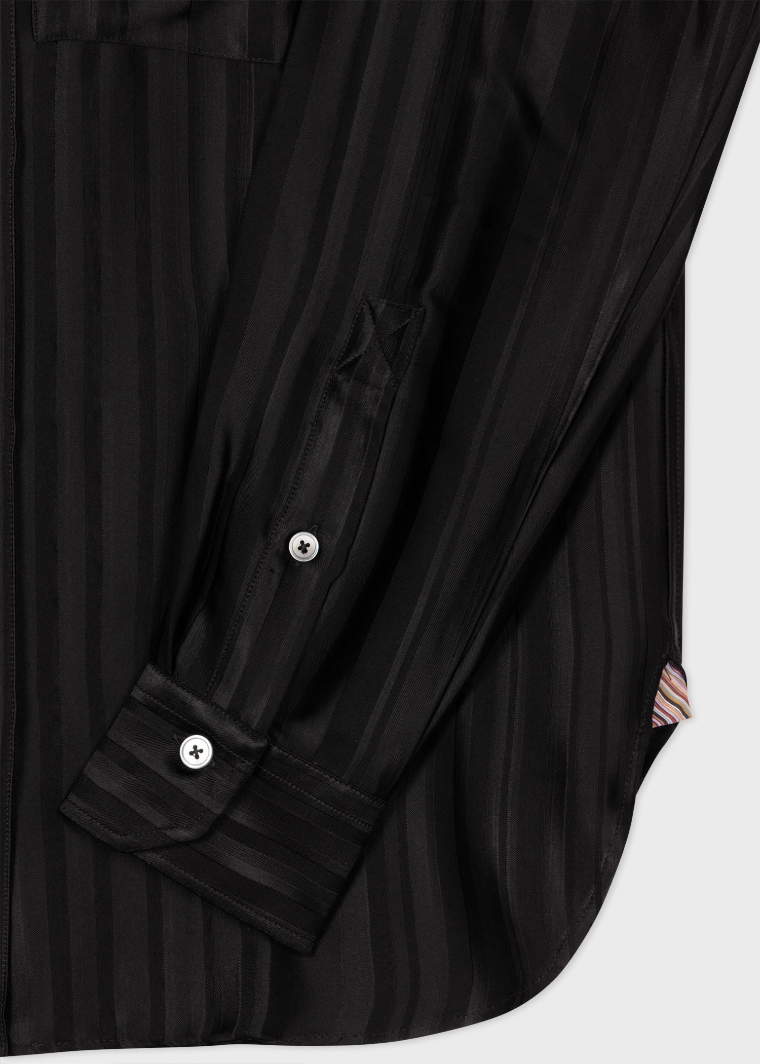 Black 'Shadow Stripe' Shirt - 2