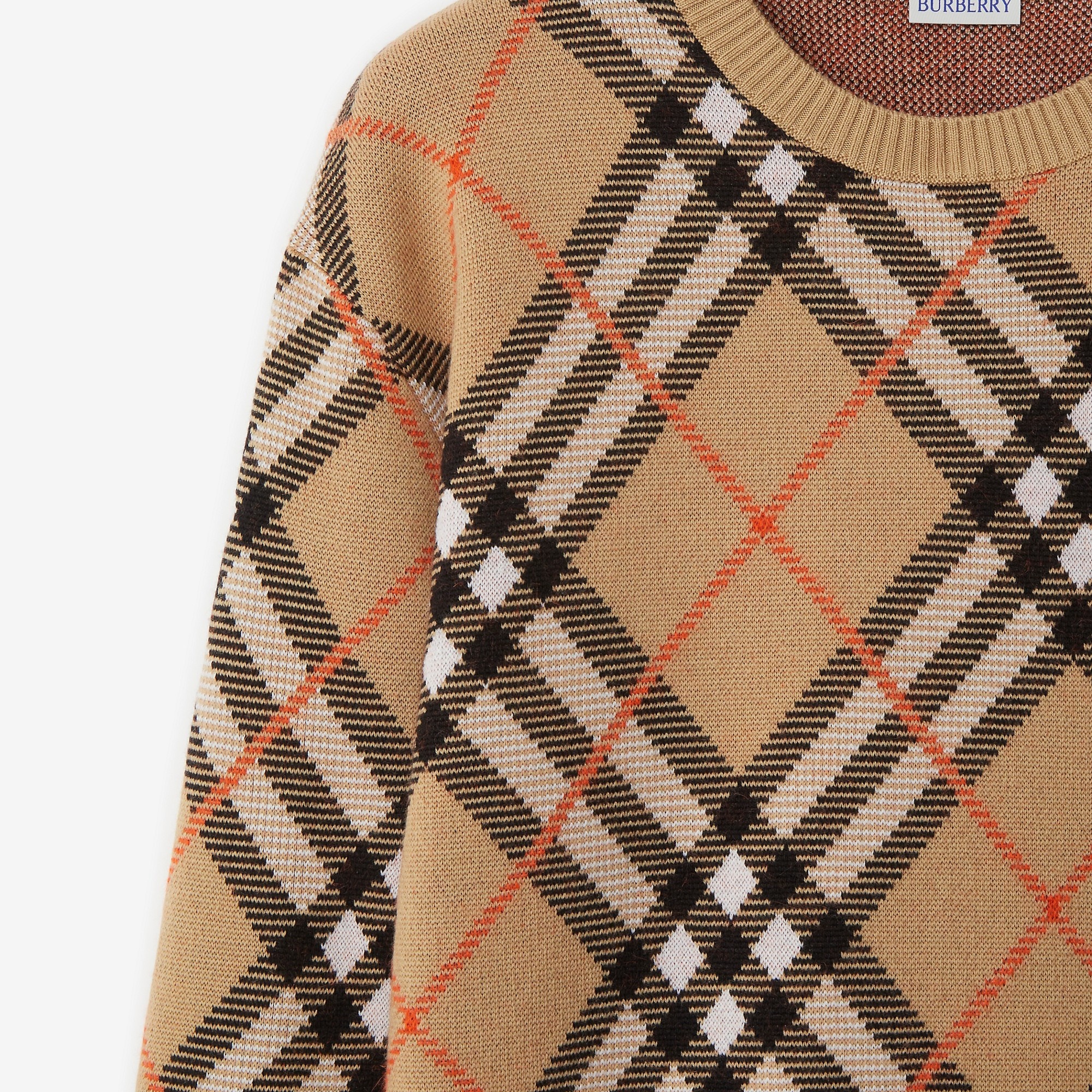 Check Wool Blend Sweater - 6