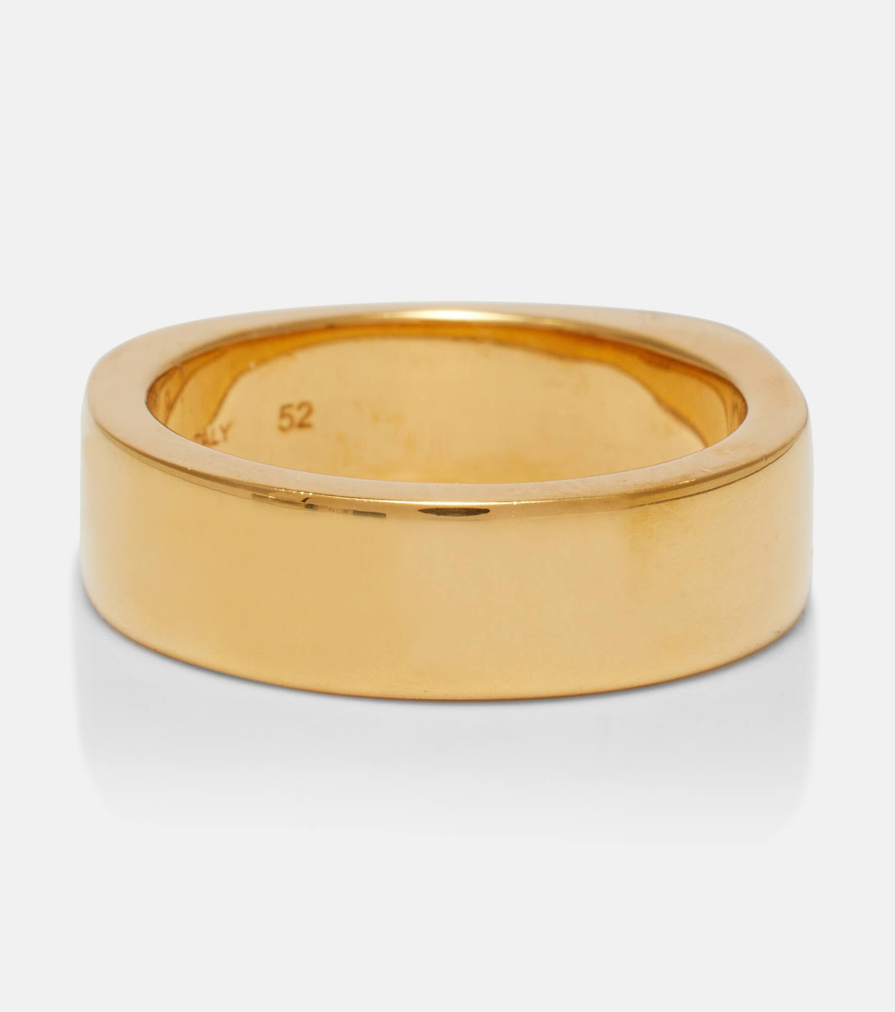 Signature18kt gold-plated ring - 4