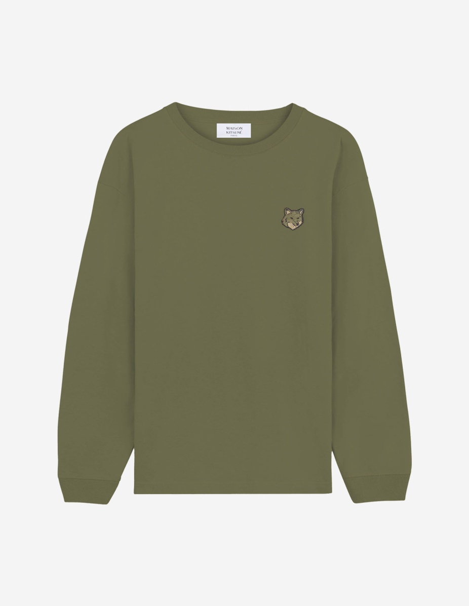 BOLD FOX HEAD PATCH COMFORT LONG SLEEVES TEE SHIRT - 1