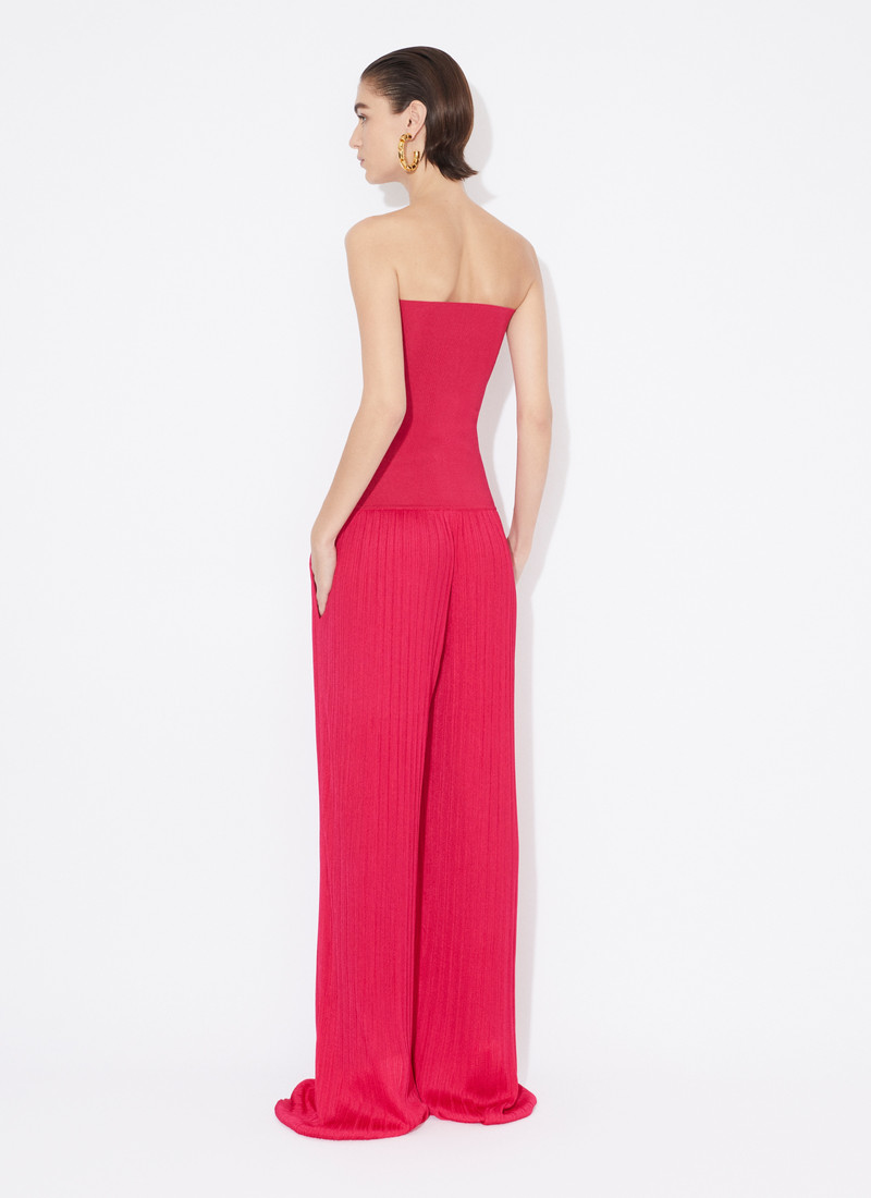 Alaïa BUSTIER JUMPSUIT IN PLEATED KNIT outlook