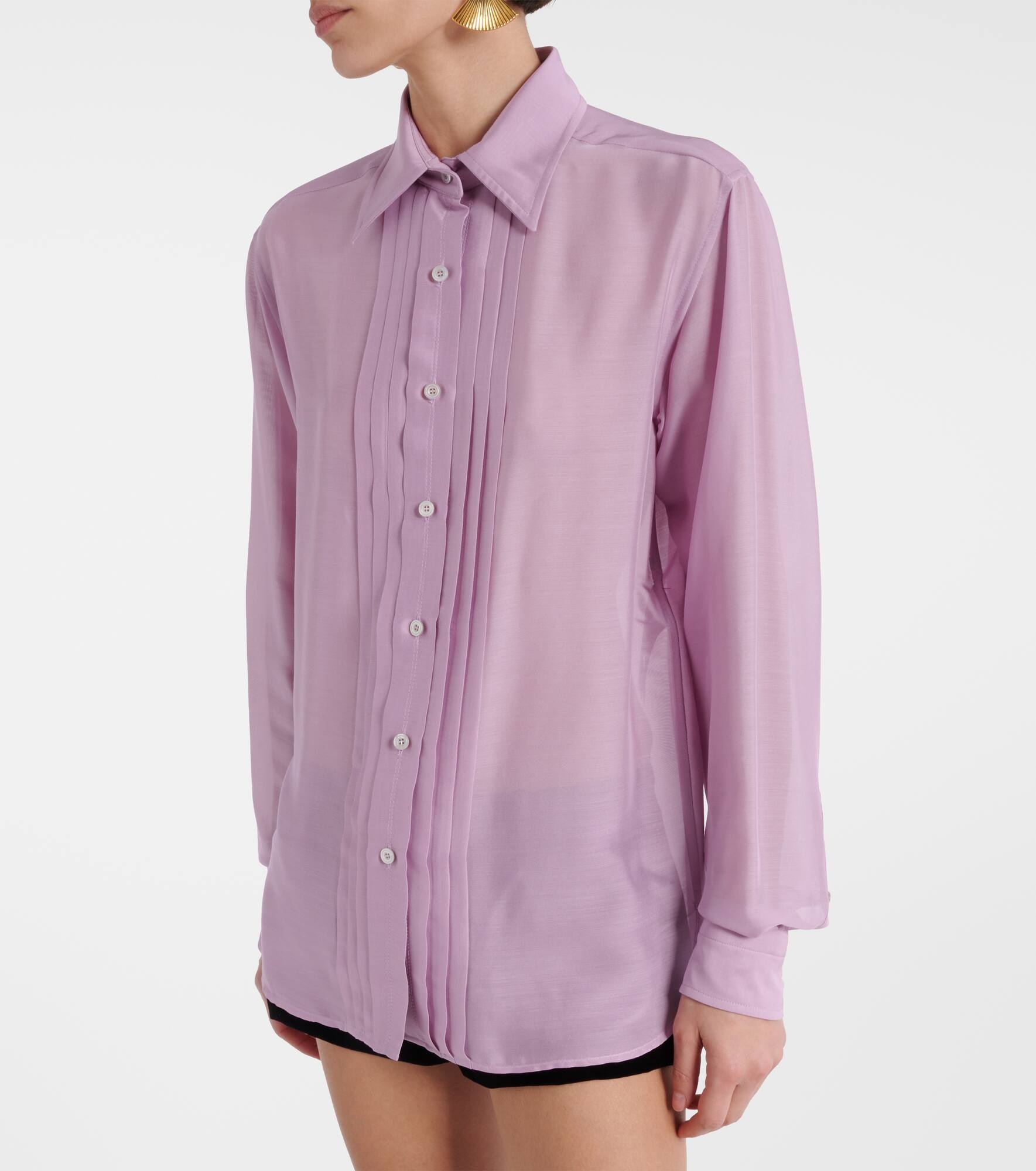 Silk batiste shirt - 6