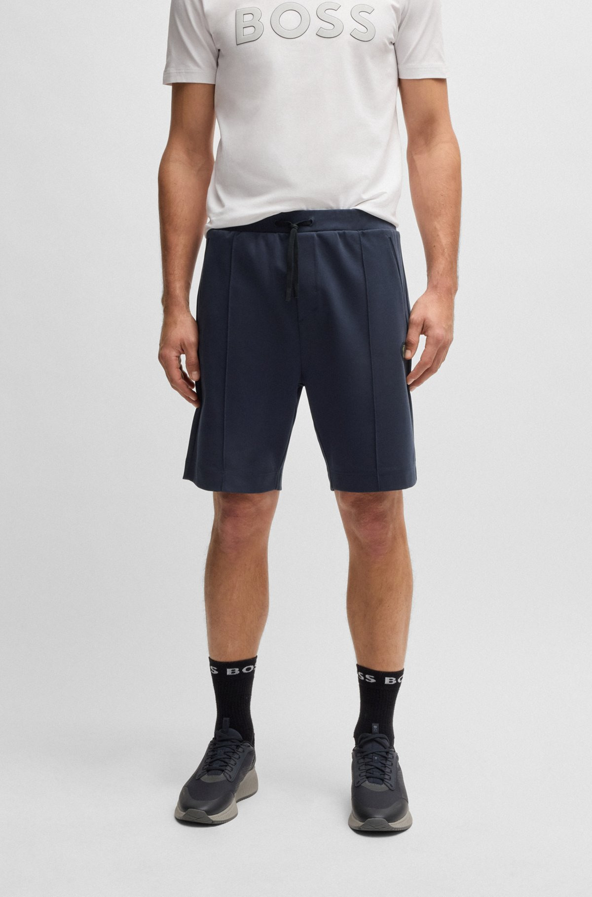 SHORTS WITH DOUBLE B MONOGRAM - 2