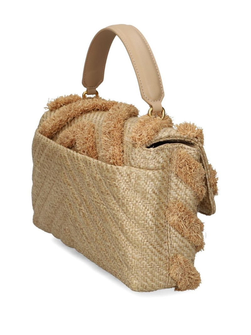 PINKO fringed chevron shoulder bag outlook