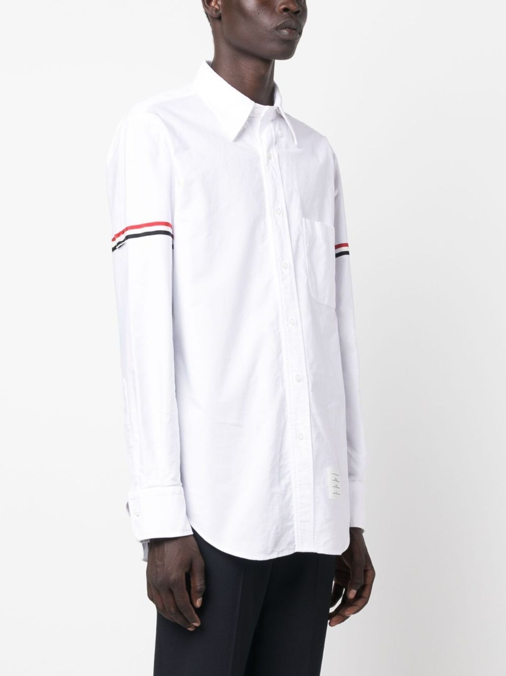 RWB-stripe cotton shirt - 3