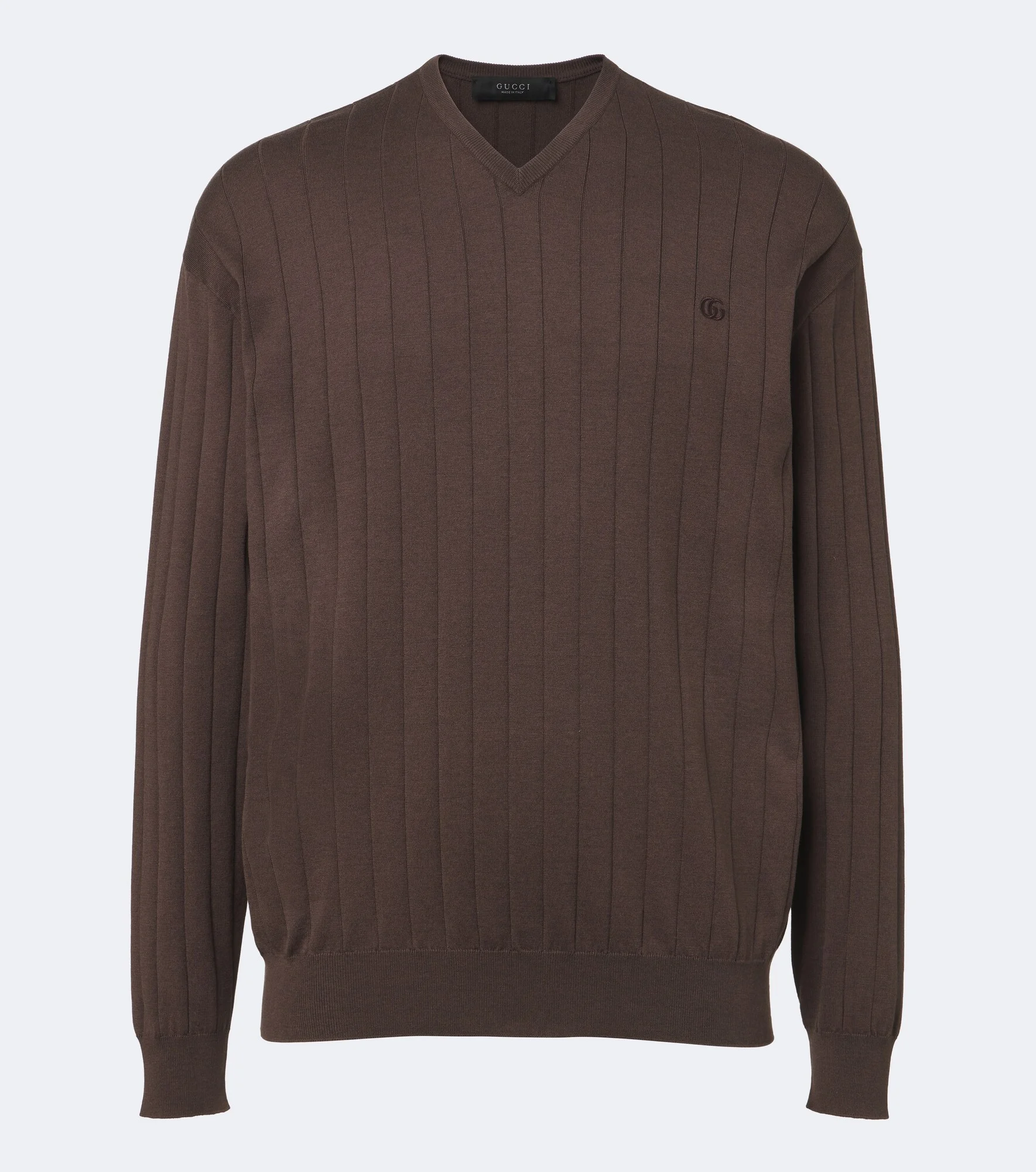 Double G silk and cotton sweater - 1