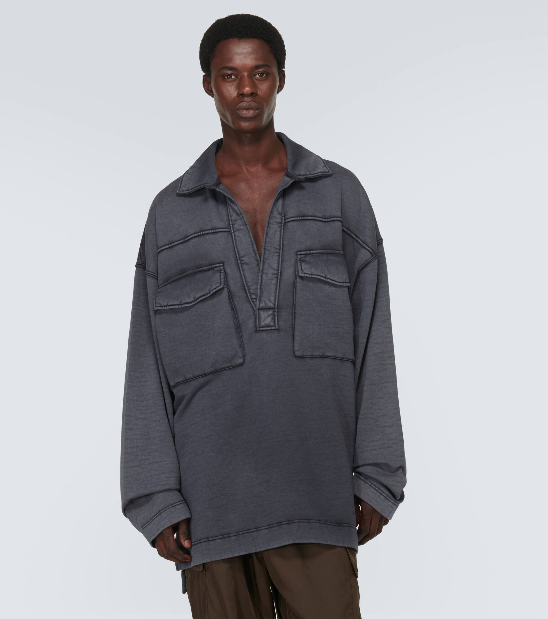 Hassette cotton jersey sweatshirt - 3