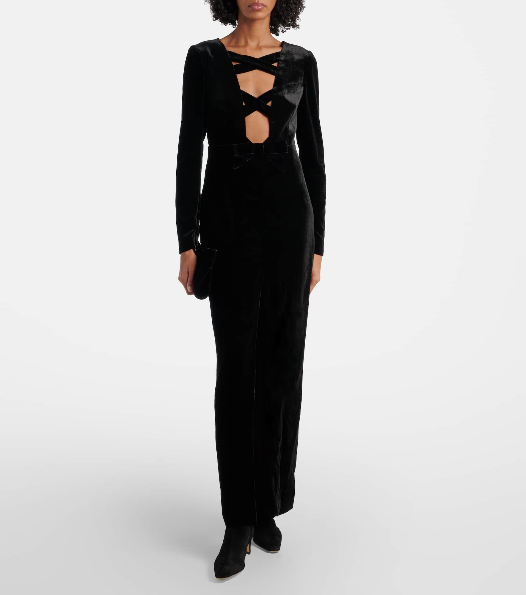 Velvet maxi dress - 2