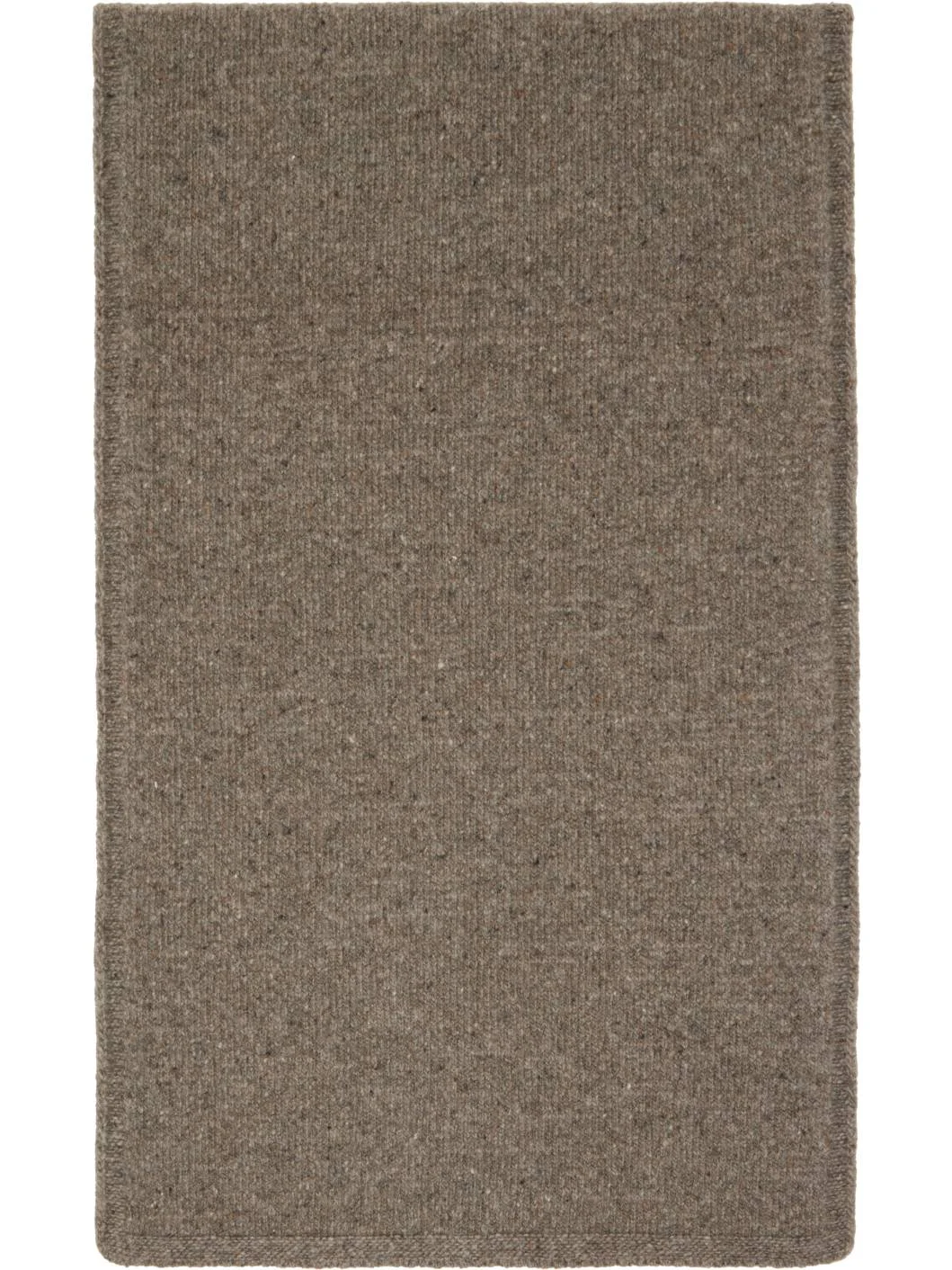Beige Knitted Mouliné Scarf - 1