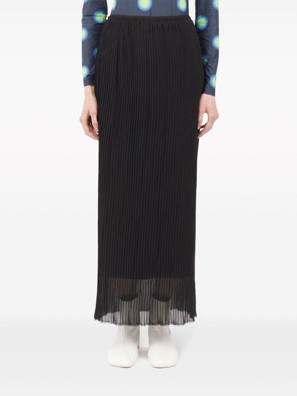pleated maxi skirt - 2