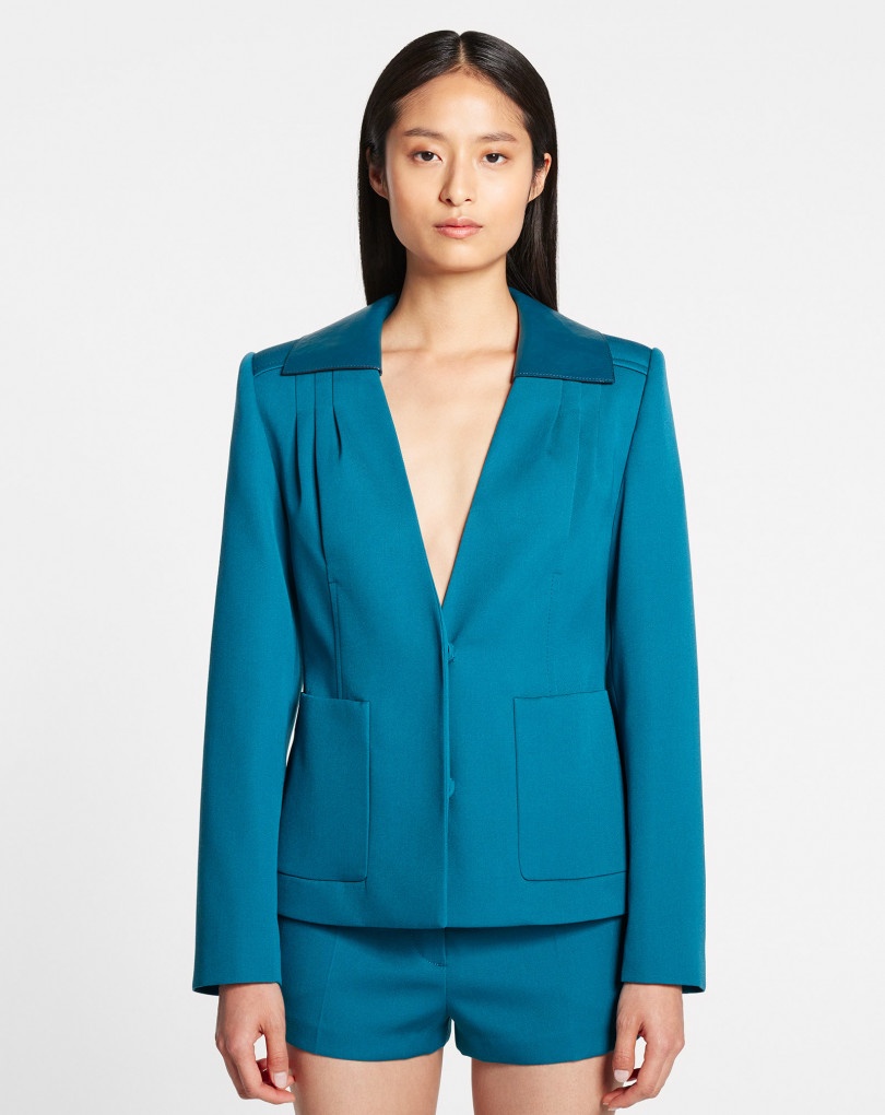 FITTED JACKET WITH REMOVABLE COLLAR - 3