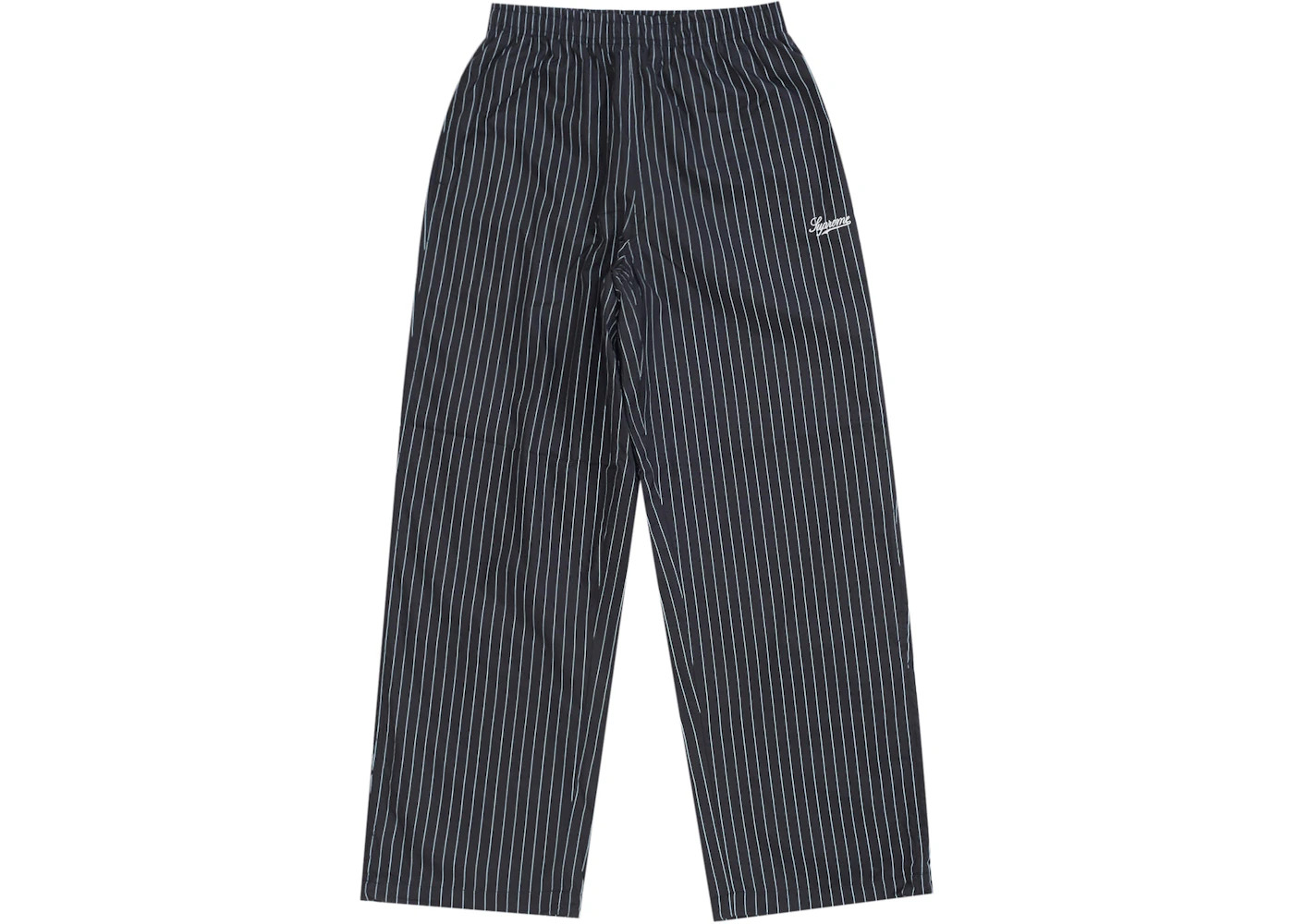 Supreme Reflective Pinstripe Track Pant Black - 2