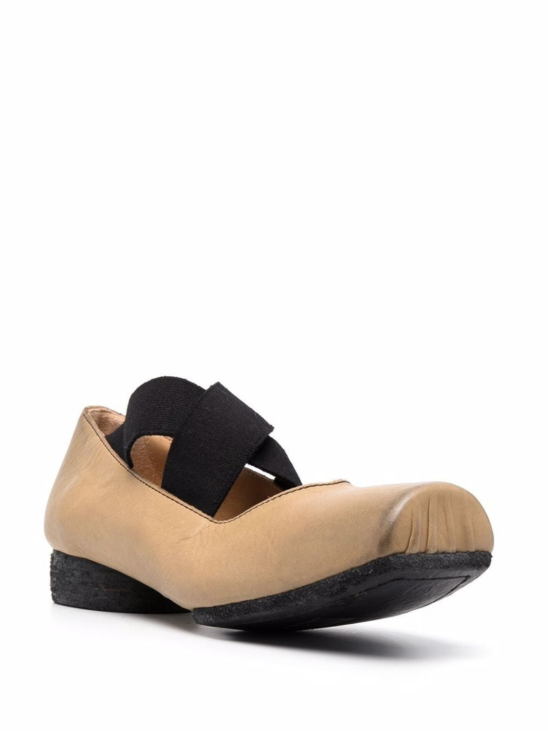 UMA WANG square-toe ballerina shoes outlook