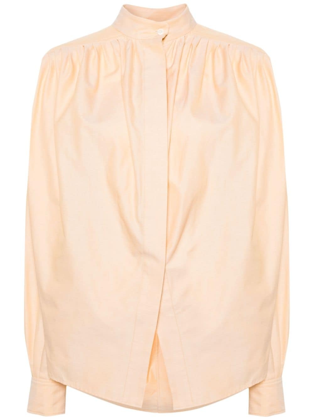 pleated cotton shirt - 1