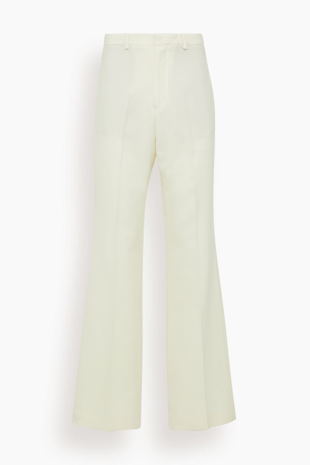 Credo Wool Straight Trousers in Cream - 1